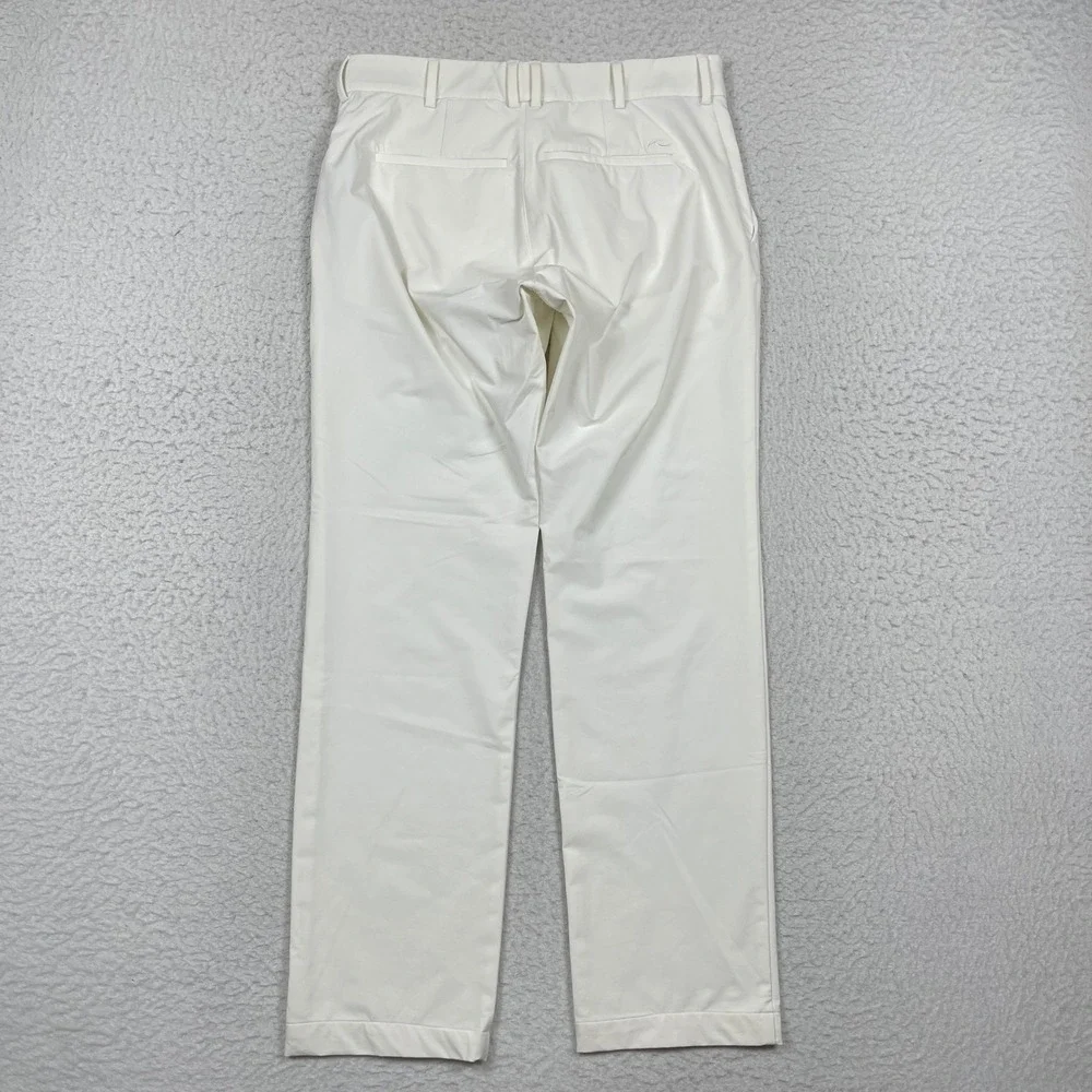 KJUS Pants Mens 48 S US 32 Off White Ike Stretch Golf Chino Luxury Performance